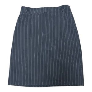 Banana Republic Grey Pinstripe Skirt